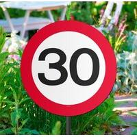 Traffic Sign 30th Party Garden Sign