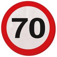 Traffic Sign 70th Party Napkins 20\'s
