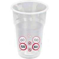 Traffic Sign 60th Party Cups 10\'s