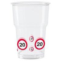 traffic sign 20th party cups 10s
