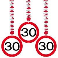 Traffic Sign 30th Party Hanging Decor 3