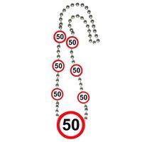Traffic Sign 50th Necklace