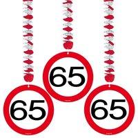 Traffic Sign 65th Party Hanging Decor 3
