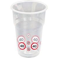 Traffic Sign 40th Party Cups 10\'s