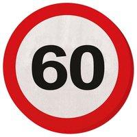 traffic sign 60th party napkins 20s
