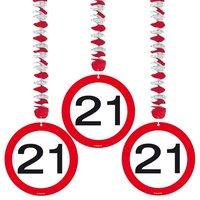 Traffic Sign 21st Party Hanging Decor 3