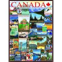 Travel Canada Vintage Ads 1000 Piece Jigsaw Puzzle