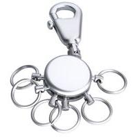 Troika Six Mini Ring Keyring Silver