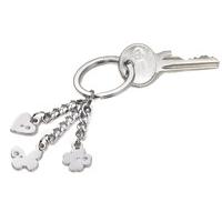 Troika Charming Friends Keyring Silver