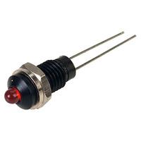 TruOpto L-34HD 3mm Red LED Prominent Black