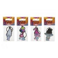 trolls assorted designs rubber keyring