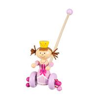 Traditional Wooden Princess Push Along Toy