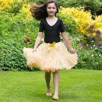 travis designs frothy tutu skirt gold sequin 9 13 years