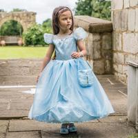 Travis Designs Blue Shimmer Princess Dress 3 - 5 years