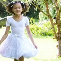 Travis Designs Frothy Tutu Skirt Silver Sequin 9 - 13 years