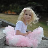 Travis Designs Frothy Tutu Skirt Pink and Ivory 9 - 13 years