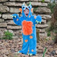 Travis Designs Blue Monster Dress 3 - 5 years