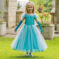 Travis Designs Turquoise Sparkle Princess Dress 6 - 8 years