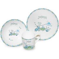 train bunting breakfast set