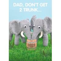 trunk dad fathers day card