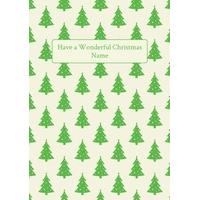 tree personalised christmas card