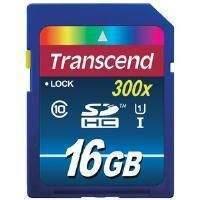 transcend uhs i 300x premium 16gb secure digital high capacity flash c ...