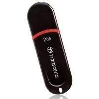 transcend jetflash 300 2gb flash drive usb 20 blackred