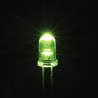 truopto osg74l5111a 5mm fluorescent green 15 led 22 000mcd water 