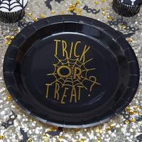 Trick or Treat Foiled Party Plates