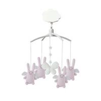 Trousselier Musical Mobile Rabbit Angel Pink