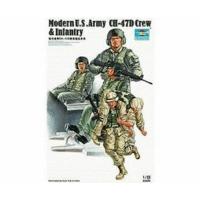 Trumpeter Modern US Army CH-47D Crew and Infantry (0415)