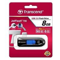 Transcend JetFlash 790 (8GB) USB 3.0 Flash Drive (Black)