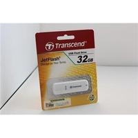Transcend JetFlash 370 (32GB) USB 2.0 Flash Drive (White)