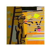 Tree Fern and Shadow Yellow By Bruce McLean