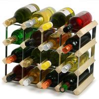 traditional wooden wine racks pine 3x4 hole 16 bottles