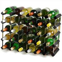 Traditional Wooden Wine Racks - Black Ash (4x6 Hole [30 Bottles])