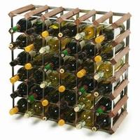 Traditional Wooden Wine Racks - Dark Oak (6x6 Hole [42 Bottles])