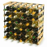 traditional wooden wine racks light oak 6x6 hole 42 bottles