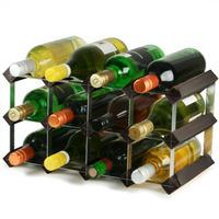 traditional wooden wine racks black ash 2x4 hole 12 bottles