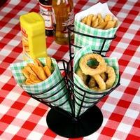 triple cone chip basket single