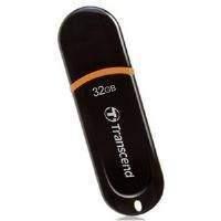 Transcend JetFlash 300 32GB Flash Drive USB 2.0 (Black/Orange)