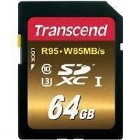 transcend uhs i u3 64gb secure digital xc card class 10