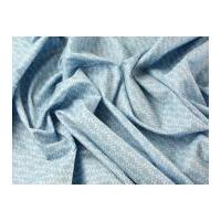 Trailing Floral Stripe Print Cotton Poplin Dress Fabric Sky Blue