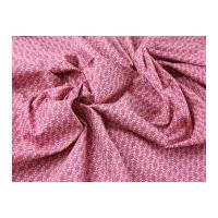 Trailing Floral Stripe Print Cotton Poplin Dress Fabric Rose Pink