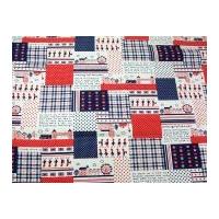 Trip to Britain Print Polycotton Canvas Dress Fabric