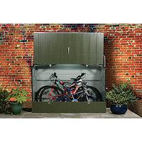 Trimetals Protectacycle PVC Coated Galvanised Steel Bike Store Without Floor Green - 6 x 3 ft