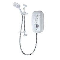 triton sensation thermostatic electric shower white 95kw