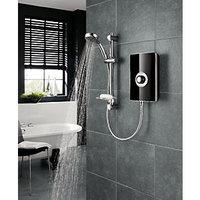 triton style 85kw electric shower black gloss effect