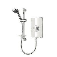 triton style 95kw electric shower white gloss effect