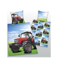 Tractor Single Reversible Duvet Cover and Pillowcase Set